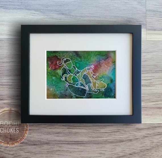 jitsu / Acrylic on canvas frame