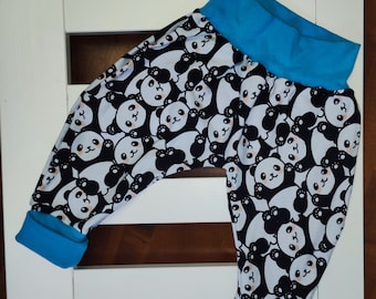 Bloomers baby pants for boy or girl clothing size 56 - size 110 with unicorn motif and cuffs