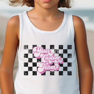 Personalized Kid&#39;s Tank Top, Custom Youth Team Name Shirt, Custom Kids Team Shirt, Personalized Youth Sports Team Tank, Family Reunion Tank