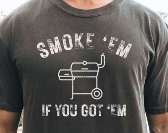 Comfort Colors Meat Smoker TShirt, I'd Smoke That Tee, Carnivore Tshirt, Dad Grilling Gifts for Men, Fathers Day Gifts, Meat Smoker Gift