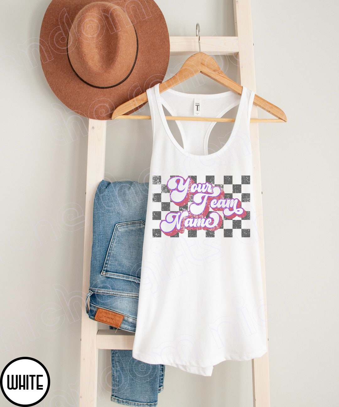 Personalized Team Tank Top, Custom Racerback Tank Team Name Shirt ...