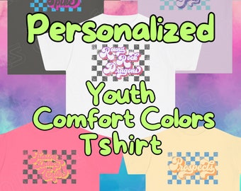 Custom Youth Comfort Colors Team Name Shirt, Personalized Kids Team Shirt, Custom Kids Shirt, Kids Team Shirts, Youth Sports Team Shirt
