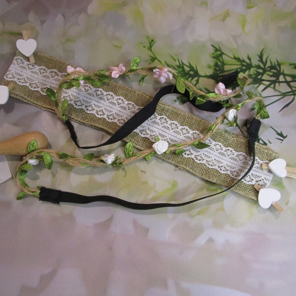 Diademas para el cabello de flores