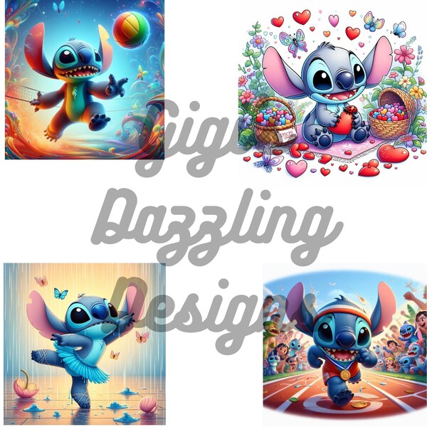 Stitch bundle png, gifts png, softball png, stitch softball png, stitch tumbler png, sublimation png, digital stitch png,  volleyball, png