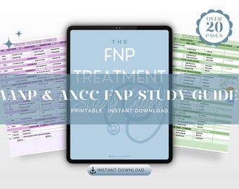 FNP Boards Treatment Study Guide. First-Line and Alternative Medications For AANP & ANCC Board Certification Exams 2025