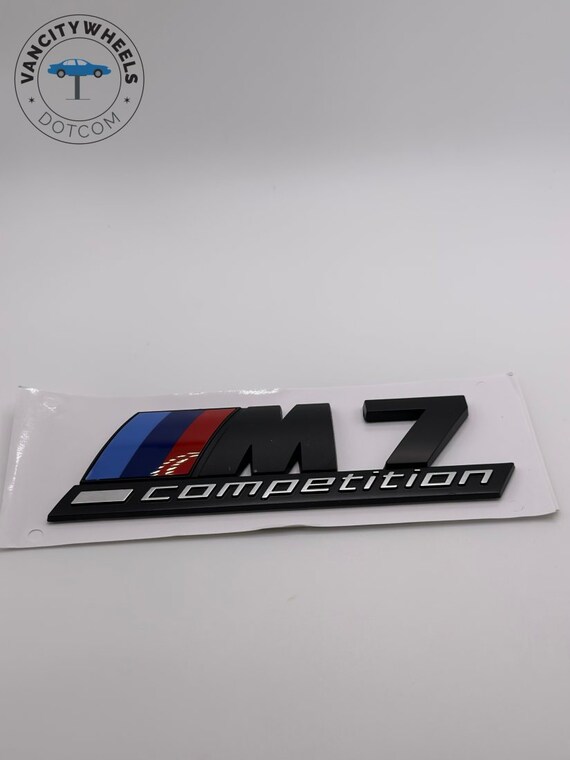 Emblema BMW M7 Competition negro mate 13040mm -  España