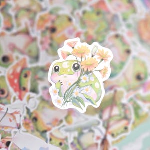 Cute frog stickers, frog, froggy, stickers, waterproof, kawaii stickers, lunchbox, notebook