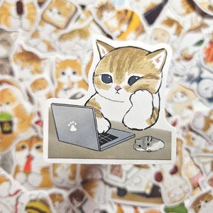 Süße Mofusand Aufkleber, Katzen Aufkleber, Kitty, Cosplay, Katze, Tier, Kawaii Aufkleber, wasserdicht, Wasserflasche, Lunchbox, Notebook, DIY