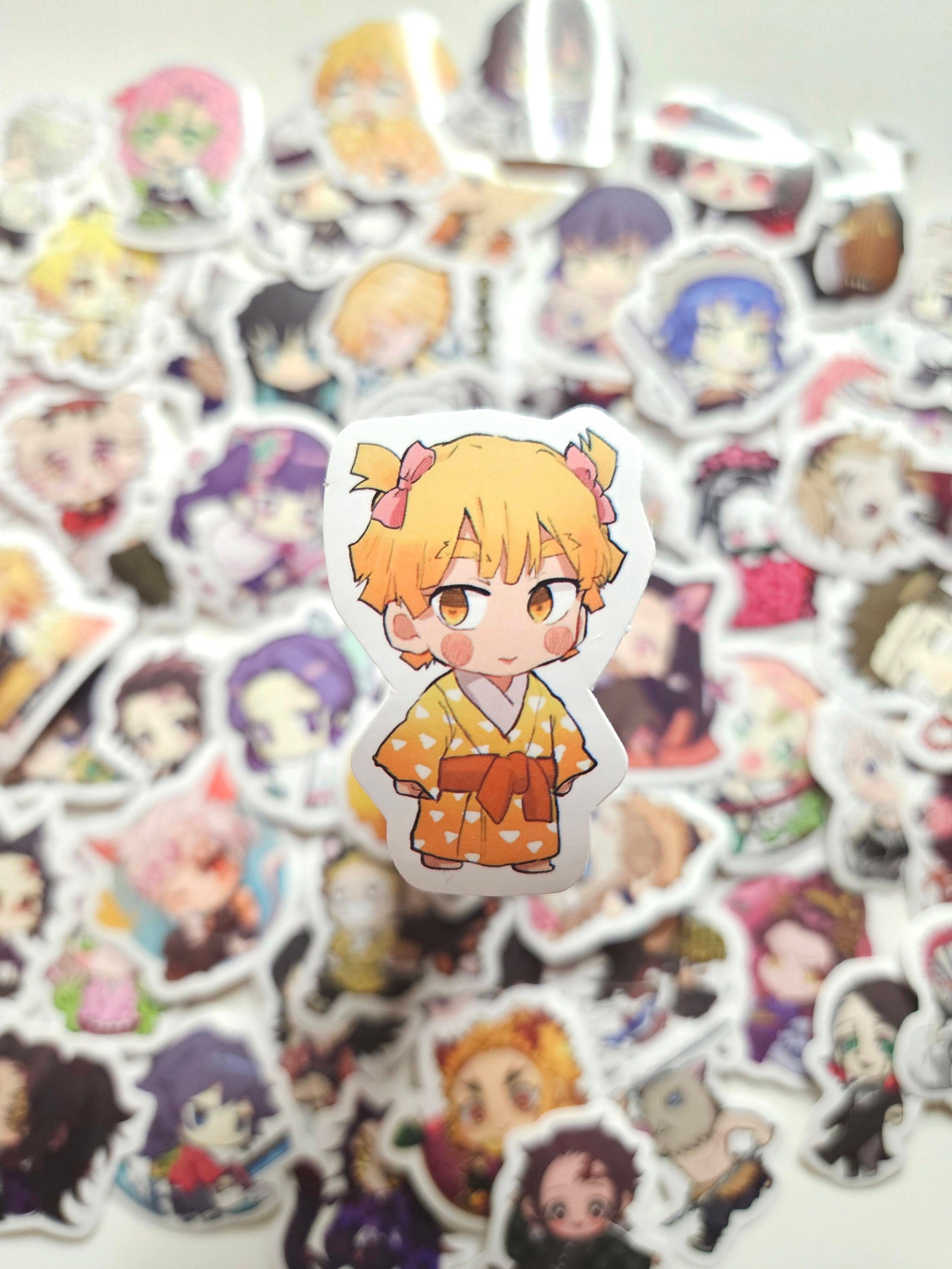 Cute Demon Slayer Stickers, Anime, Tanjiro, Nezuko, Waterproof Stickers