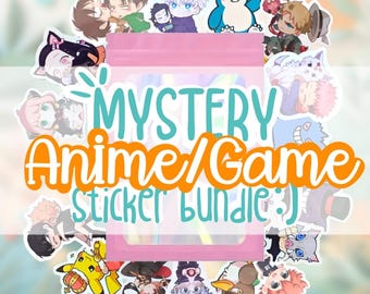 Pack d'autocollants de jeu vidéo animé mystérieux : sac surprise