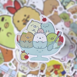 Sumikko Gurashi (ver.2) stickers, summiko gurashi, life in the corner, waterproof stickers, waterproof, stickers, waterbottle, lunchbox, n