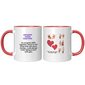 Growing Old Together Mug, Grandpa Mug, Grandma Mug, Wedding Mug