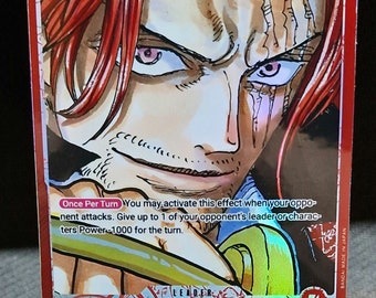 One Piece Proxy Card Holo - Shanks Leader OP09-001 Alt Art One Piece Proxy Card Holo - Shanks Leader OP09-001 Alt Art