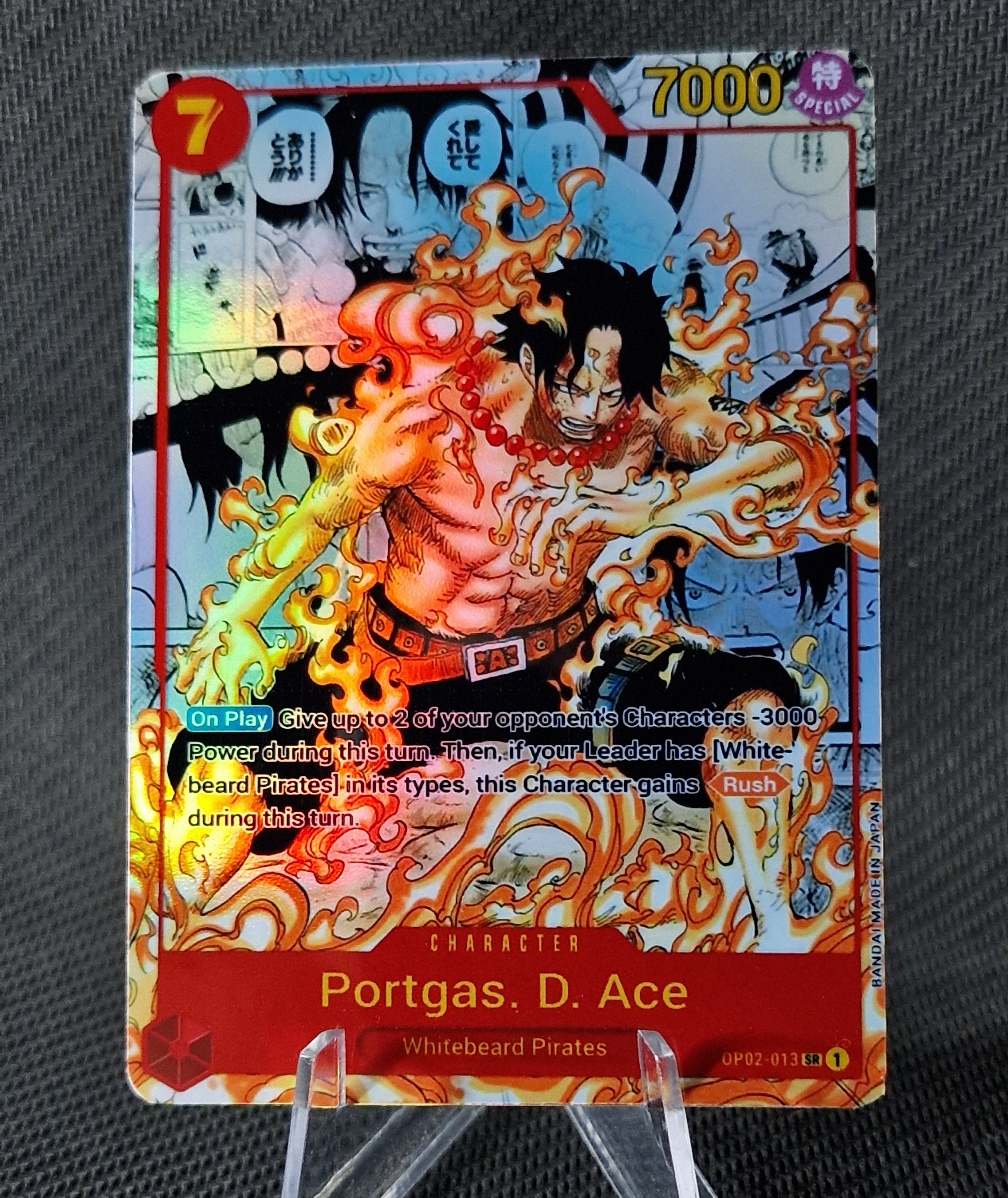 manga ace one piece card game BANDAI ONE PIECE Card Game Two Legends OP 08 Portgas D Ace R Parallel –  GLIT Japanese Hobby Shop main image 0