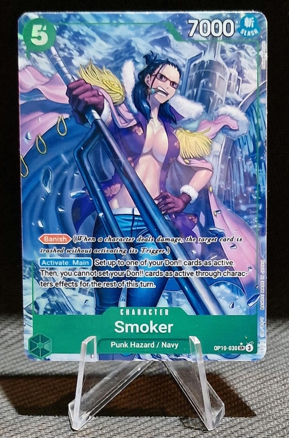 One Piece Proxy Card Holo - Smoker OP10-030 Character Green - Etsy