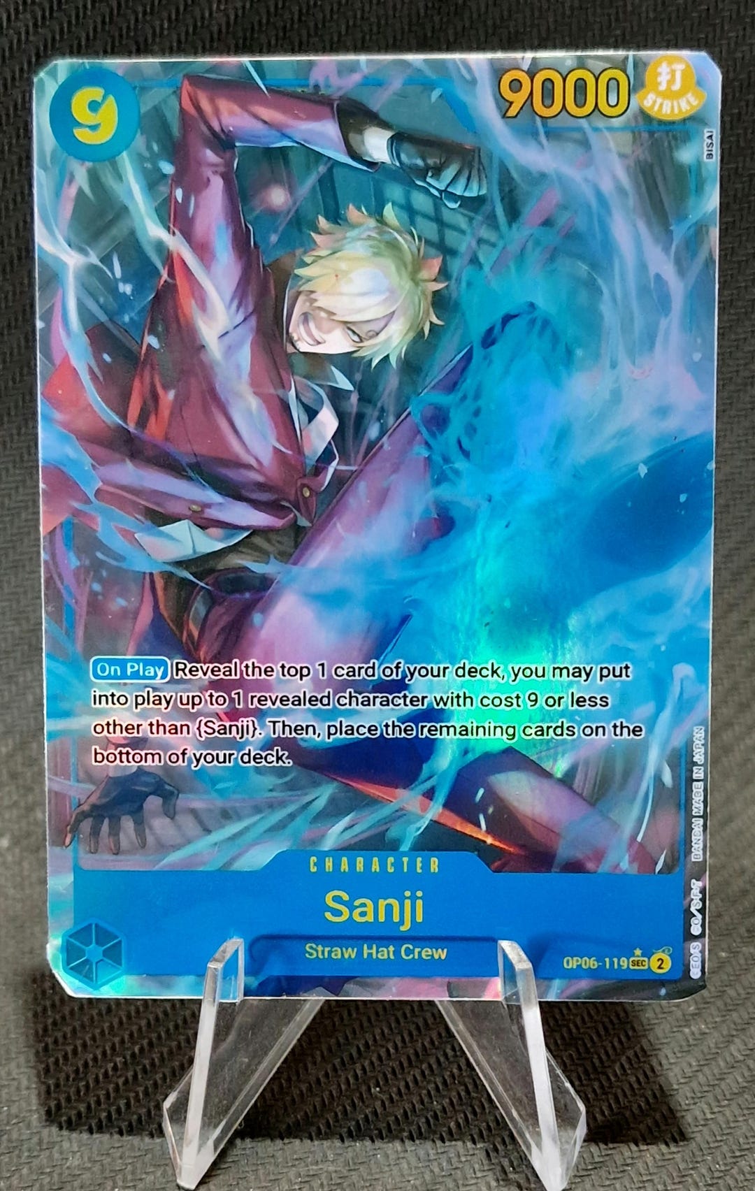 One Piece Proxy Card Holo - Sanji OP06-119 Character - Etsy