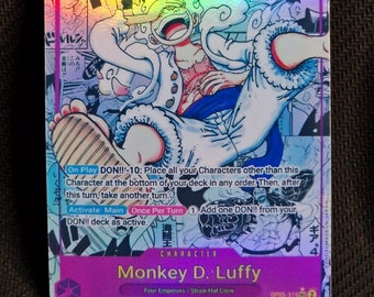 One piece character manga art custom card proxy Monkey D. Luffy OP 05