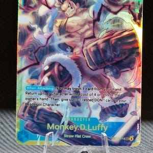 One Piece proxy card Holo - Monkey.D.Luffy OP11-118 Character