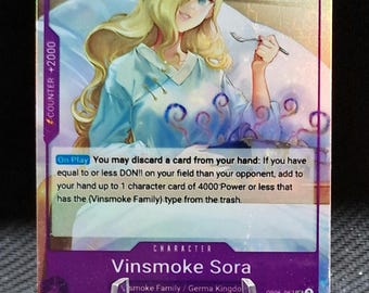 One Piece Proxy Card Holo - Vinsmoke Sora OP06-063 Character - Etsy