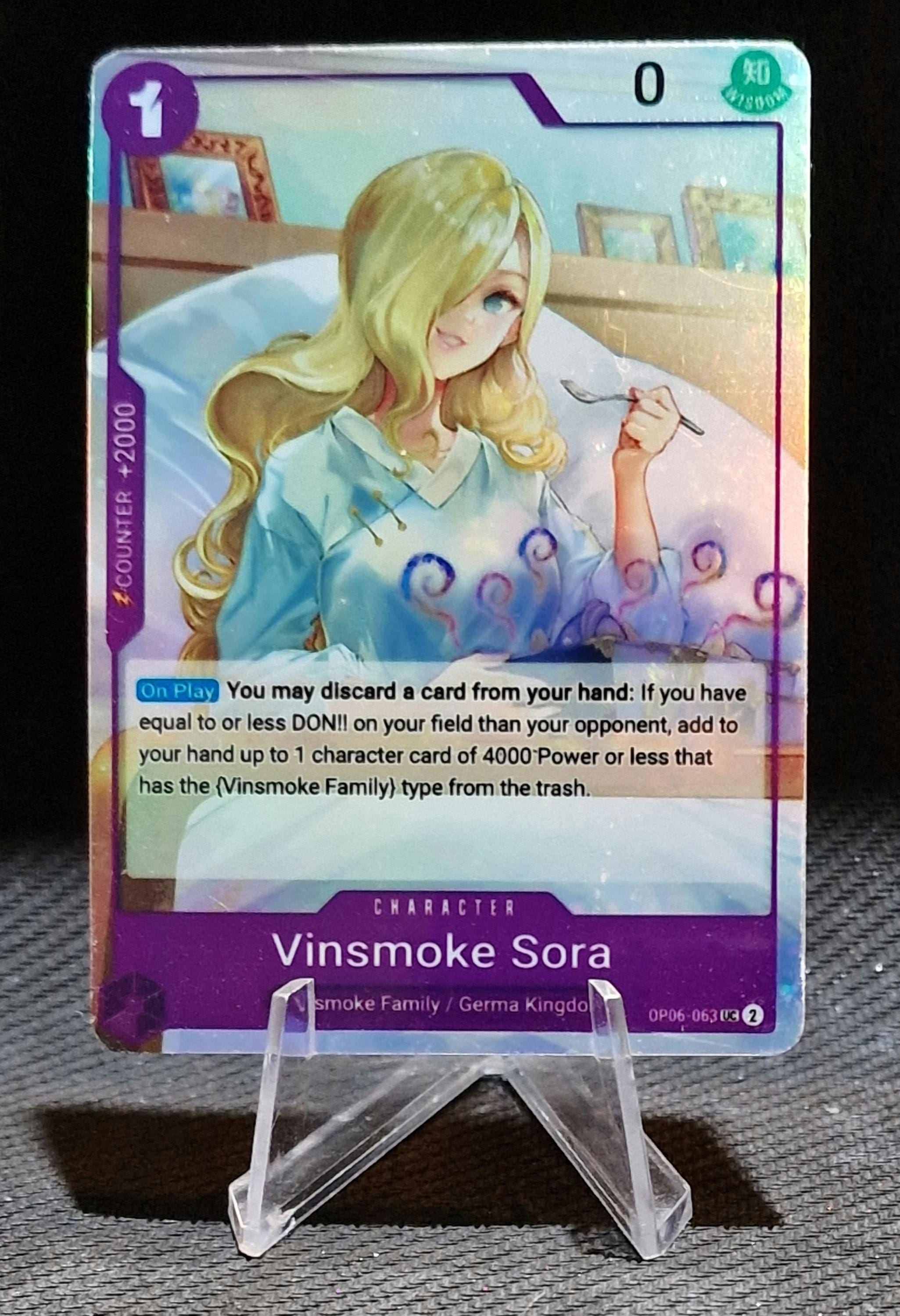 sora様 オーダーページ One Piece Proxy Card Holo - Vinsmoke Sora OP06-063 Character - Etsy