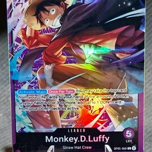 One Piece-Ersatzkarte Holo – Monkey.D.Luffy OP05-060 Leader Sound Louder Vol.1
