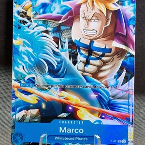 One Piece-Proxykarte Holo – Marco P-071 Character Sealed Asia Special Prize für das Meet-up-Event im August 2024, ENG-Version