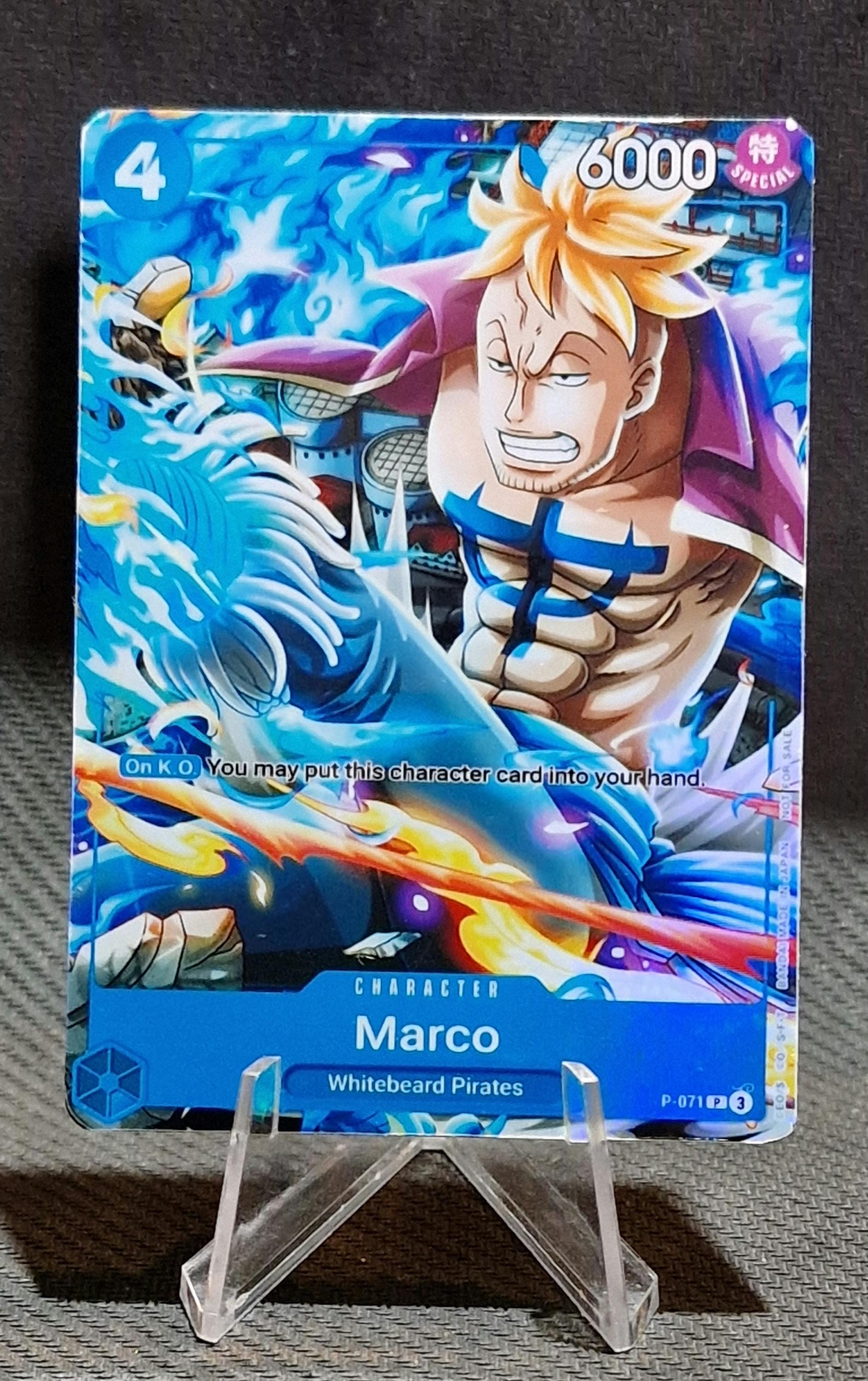 One Piece Proxy Card Holo - Marco P-071 Character Sealed Asia