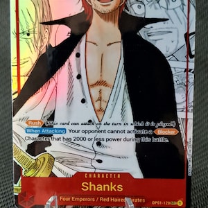 One Piece Charakter Manga Art Custom Card Proxy Shanks OP 01