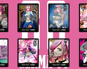 One Piece DON!! - Custom card - Handmade - Reiju Vinsmoke set