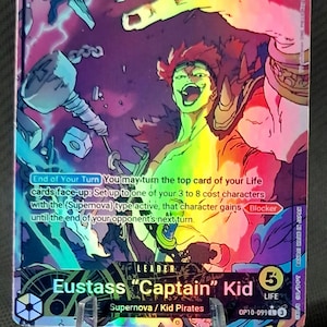 One Piece-Ersatzkarte Holo – Eustass „Captain“ Kid Leader OP10-099 Alt Art