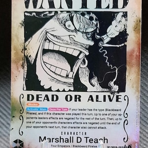 One Piece proxykaart Holo - Marshall D Teach OP09-093 Karakter Alt ART Gezocht ENG-versie