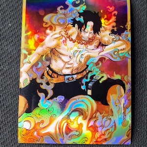 One Piece Holografische Hüllen Alternative Art Portgas D. Ace