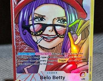 One Piece Proxy Card Holo - Belo Betty Leader OP05-002 Alt Art