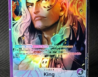 One Piece Proxy Card Holo - King Leader OP08-057 Classic One Piece Proxy Card Holo - King Leader OP08-057 Classic