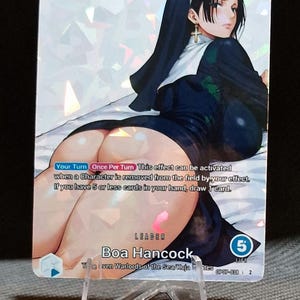One Piece Karte Holo – Boa Hancock Custom Leader OP07-038 Alt Art New Holography „Shatter Glass“ Waifu