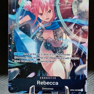 Carte proxy One Piece Holo - Rebecca OP04-092 Standard Battle Winner Eng Version