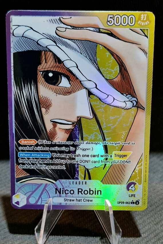 One Piece Proxy Card Holo - Nico Robin Leader OP09-062 Alt One Piece Proxy Card Holo - Nico Robin Leader OP09-062 Alt