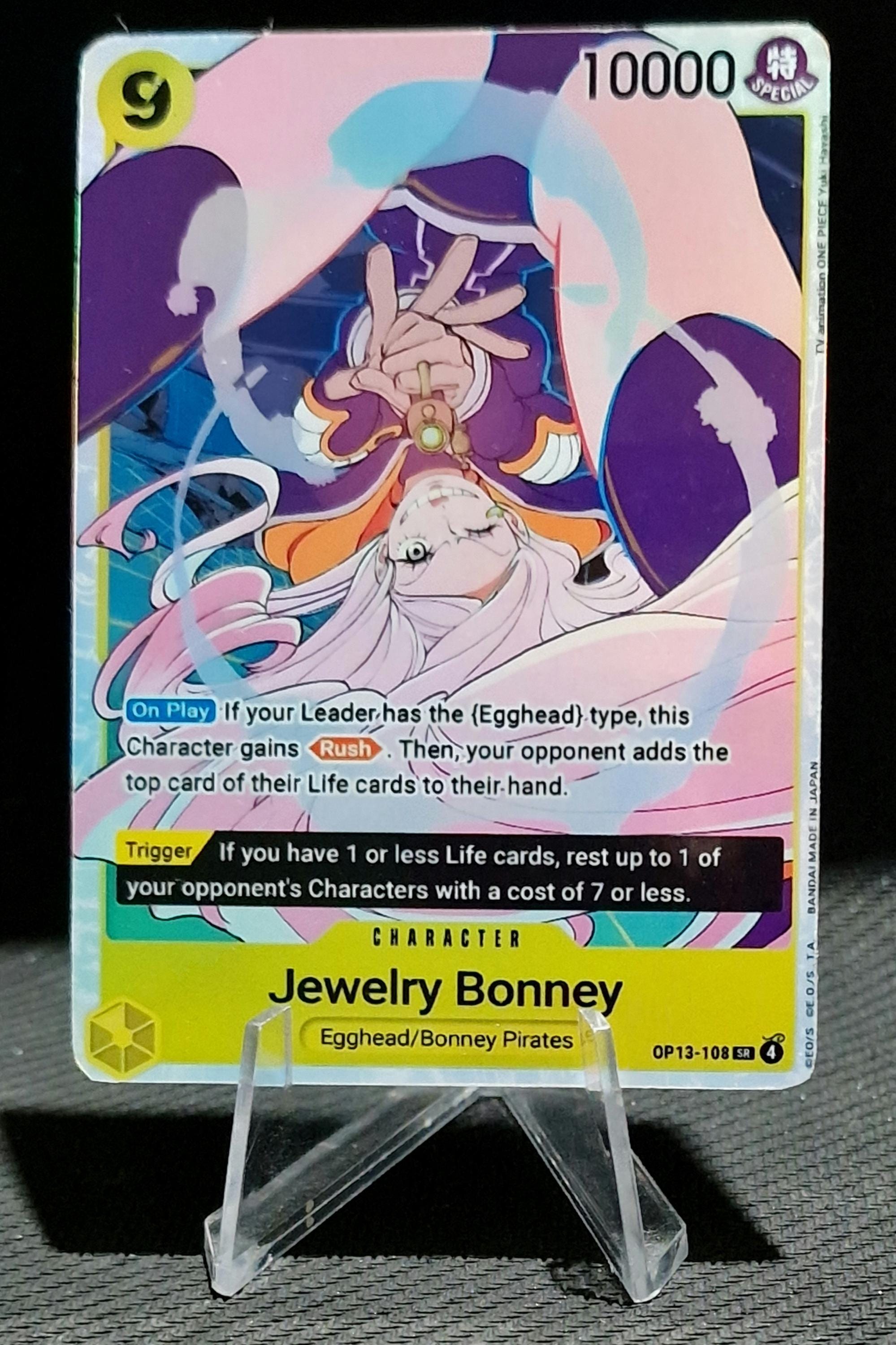 One Piece Proxy Card Holo - Jewelry Bonney OP13-104 Character - Etsy