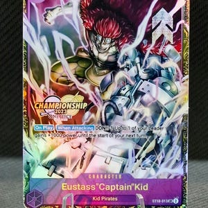 One Piece Proxy-Karte Holo – Eustass Kid ST10-013 Meisterschaftsvorrunde 2023 Top 4 ENG-Version