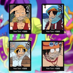 One piece DON!! custom cards - meme face holo