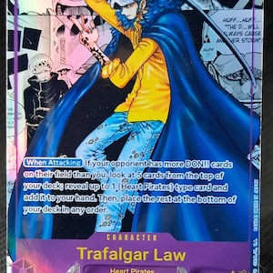 One piece character manga art custom card proxy Trafalgar Law OP 05