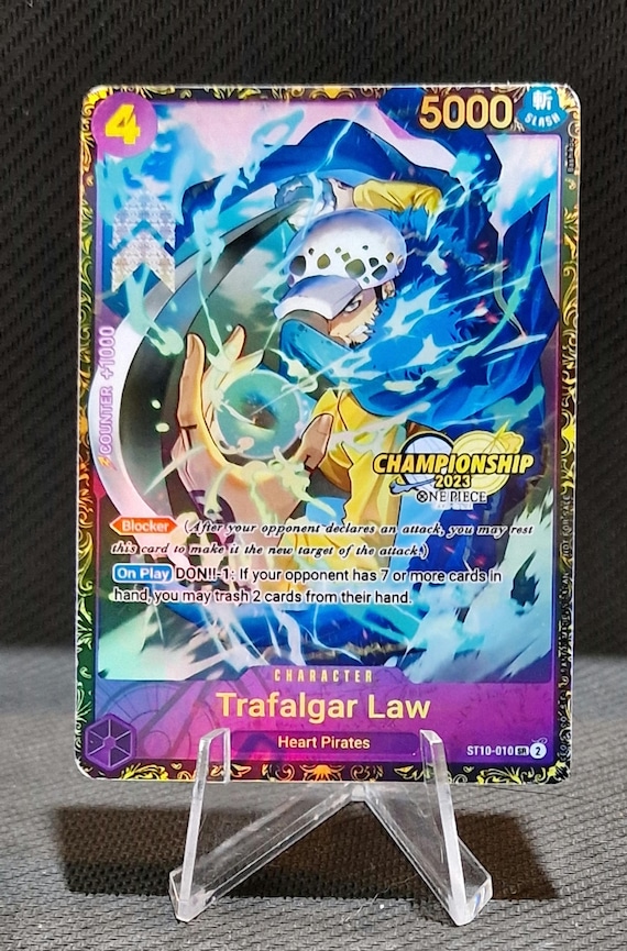 One Piece Proxy Card Holo - Trafalgar Law ST10-010 Championship