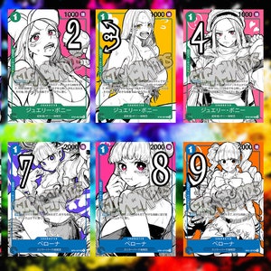 One piece character custom card trading color waifu jap yamato uta reiju nico robin boa hancock nami bonney vivi perona op 05 06