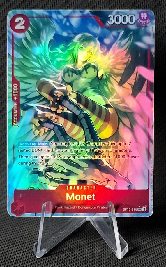 One Piece Proxy Card Holo - Monet OP10-016 Character Red - Etsy