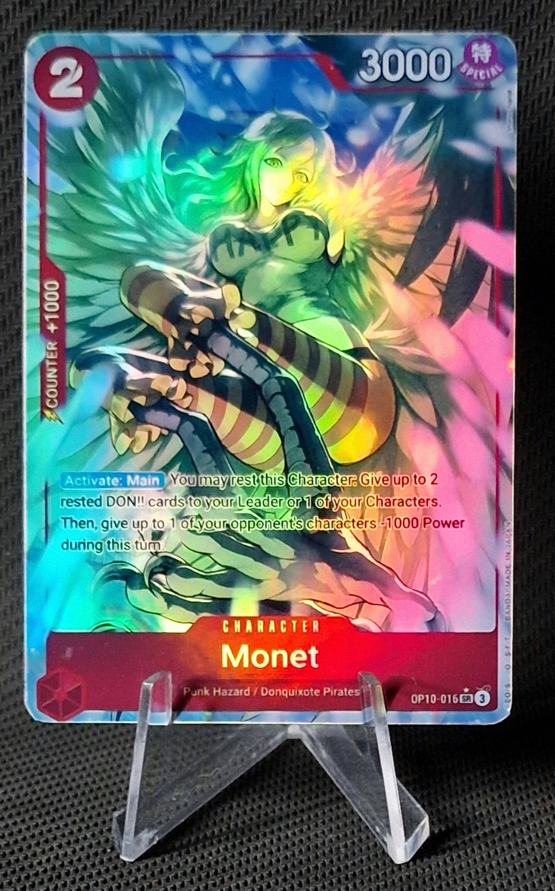 One Piece Proxy Card Holo - Monet OP10-016 Character Red - Etsy