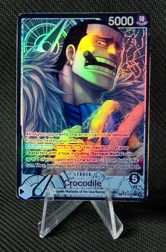 One Piece Proxy Card Leader Holo - Crocodile OP14-079 Alt Art