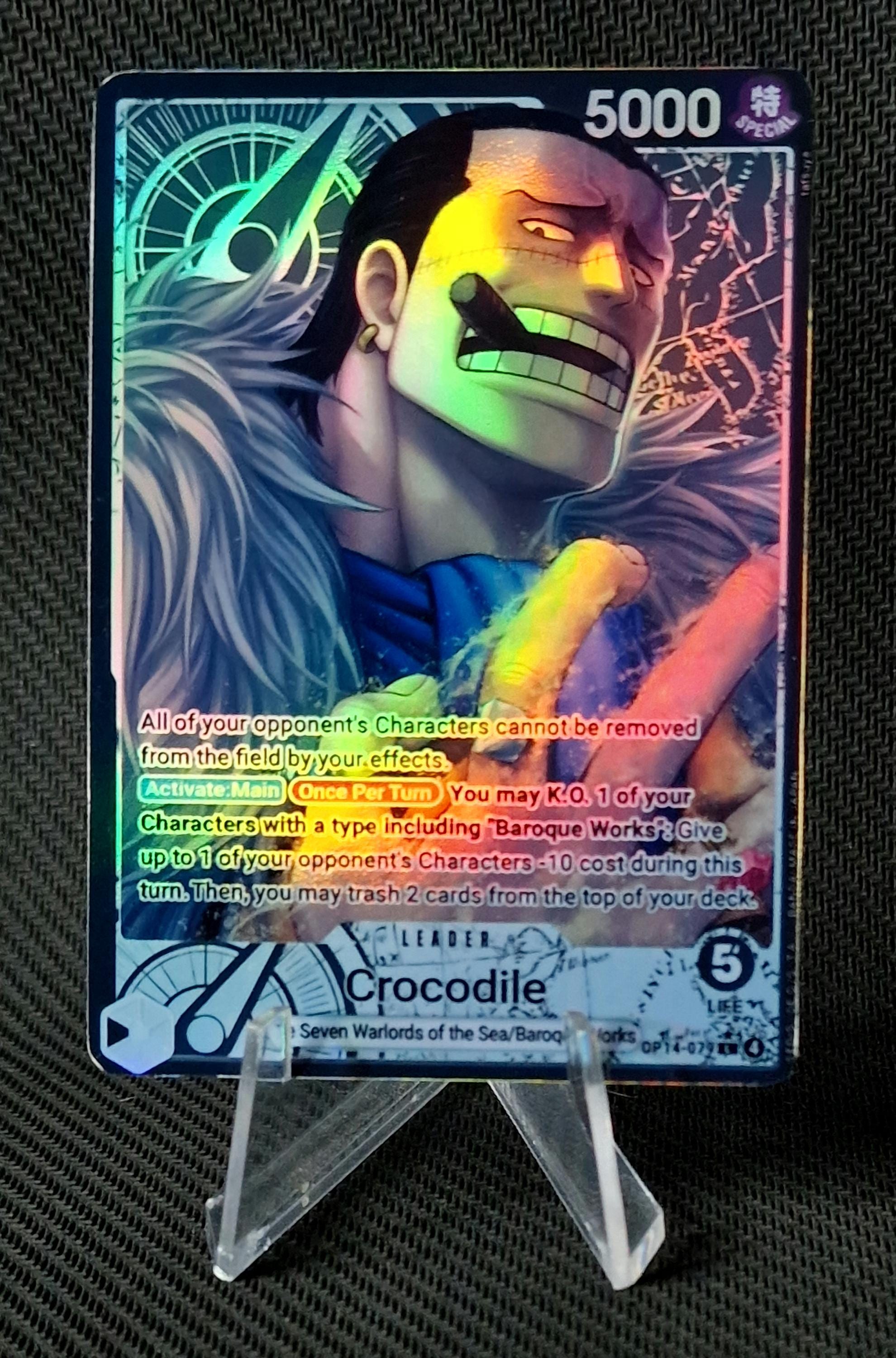 One Piece Proxy Card Leader Holo - Crocodile OP14-079 Alt Art