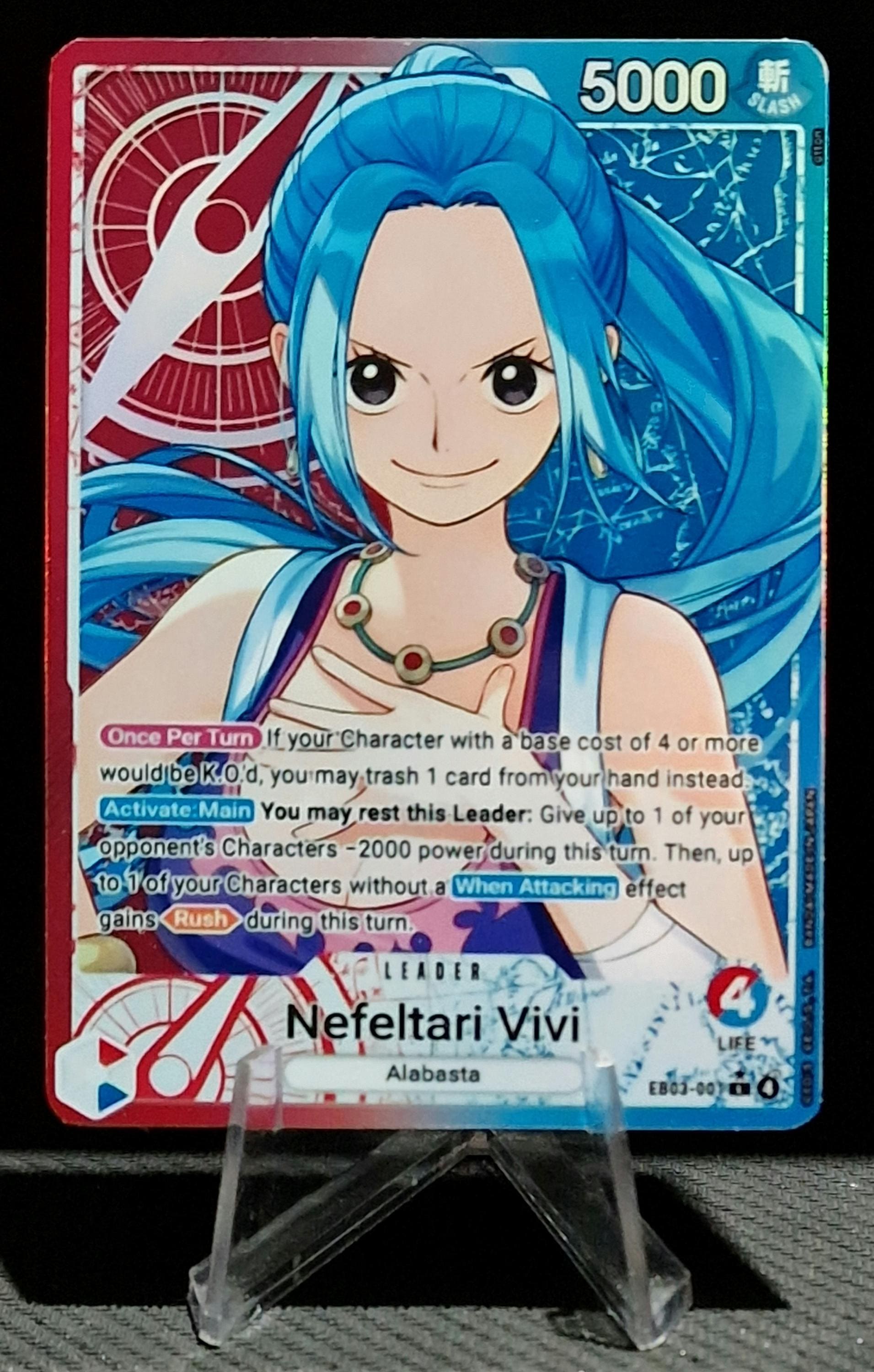 One Piece Proxy Card Holo - Nefertari Vivi Leader EB03-001 Alt Art