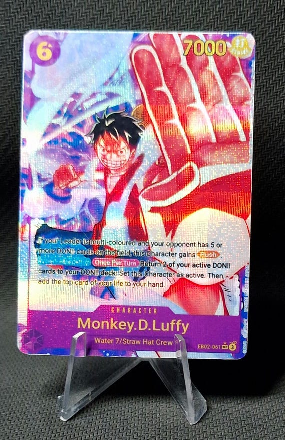 One Piece Proxy Card Holo - Monkey.d.luffy EB02-061 Character - Etsy