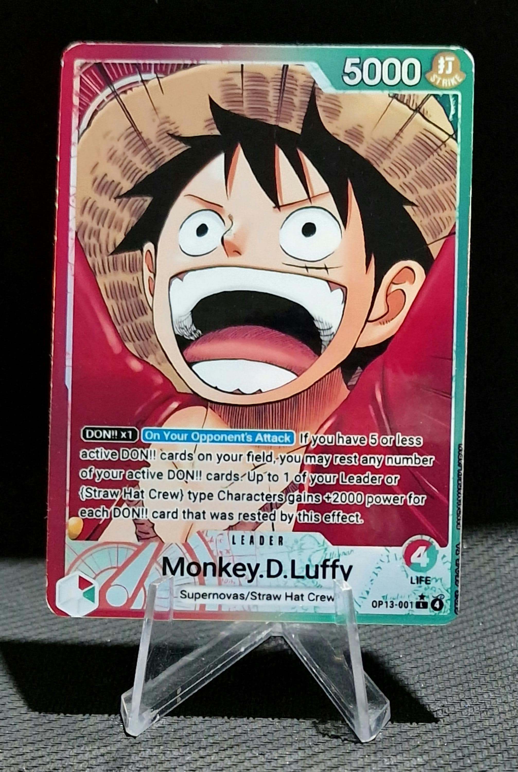 One Piece Proxy Card Leader Holo - Monkey.d.luffy OP13-001 Alt Art One Piece Proxy Card Leader Holo - Monkey.d.luffy OP13-001 Alt Art